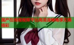 国产在线视视频平台高清流畅畅享无限精彩