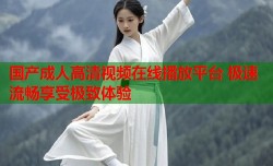国产成人高清视频在线播放平台 极速流畅享受极致体验