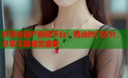 好吊色国产视频平台：精选热门影片，尽享无限视觉盛宴