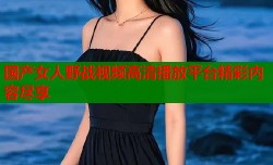 国产女人野战视频高清播放平台精彩内容尽享