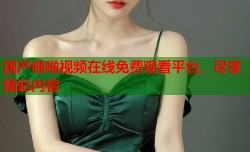 国产啪啪视频在线免费观看平台，尽享精彩内容
